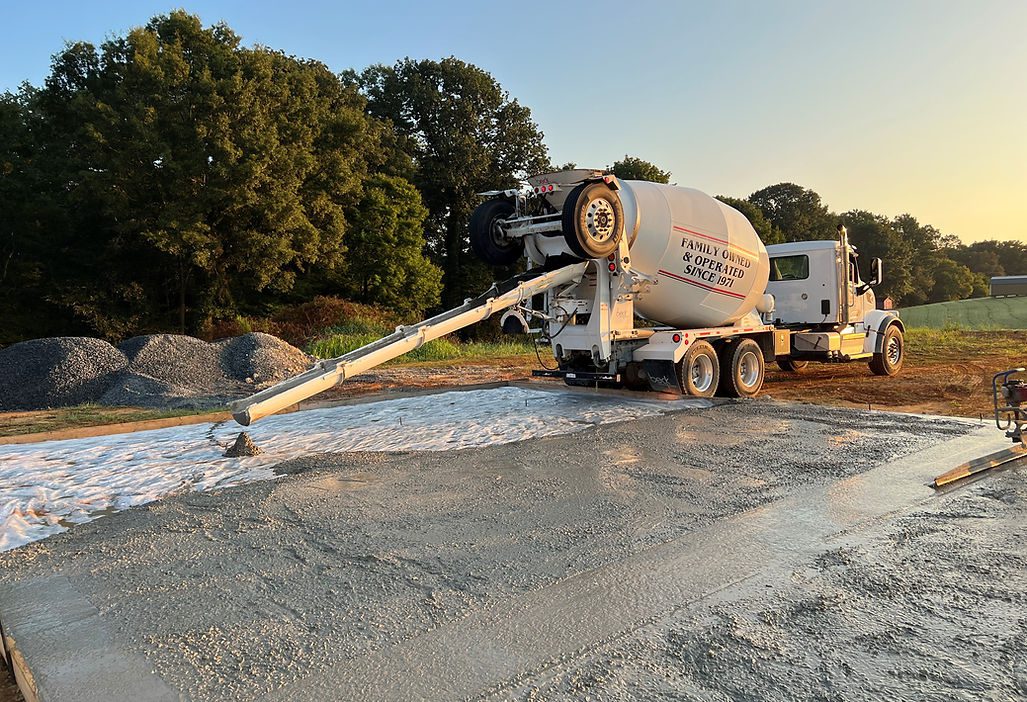 A Truck with a Cement Mixer